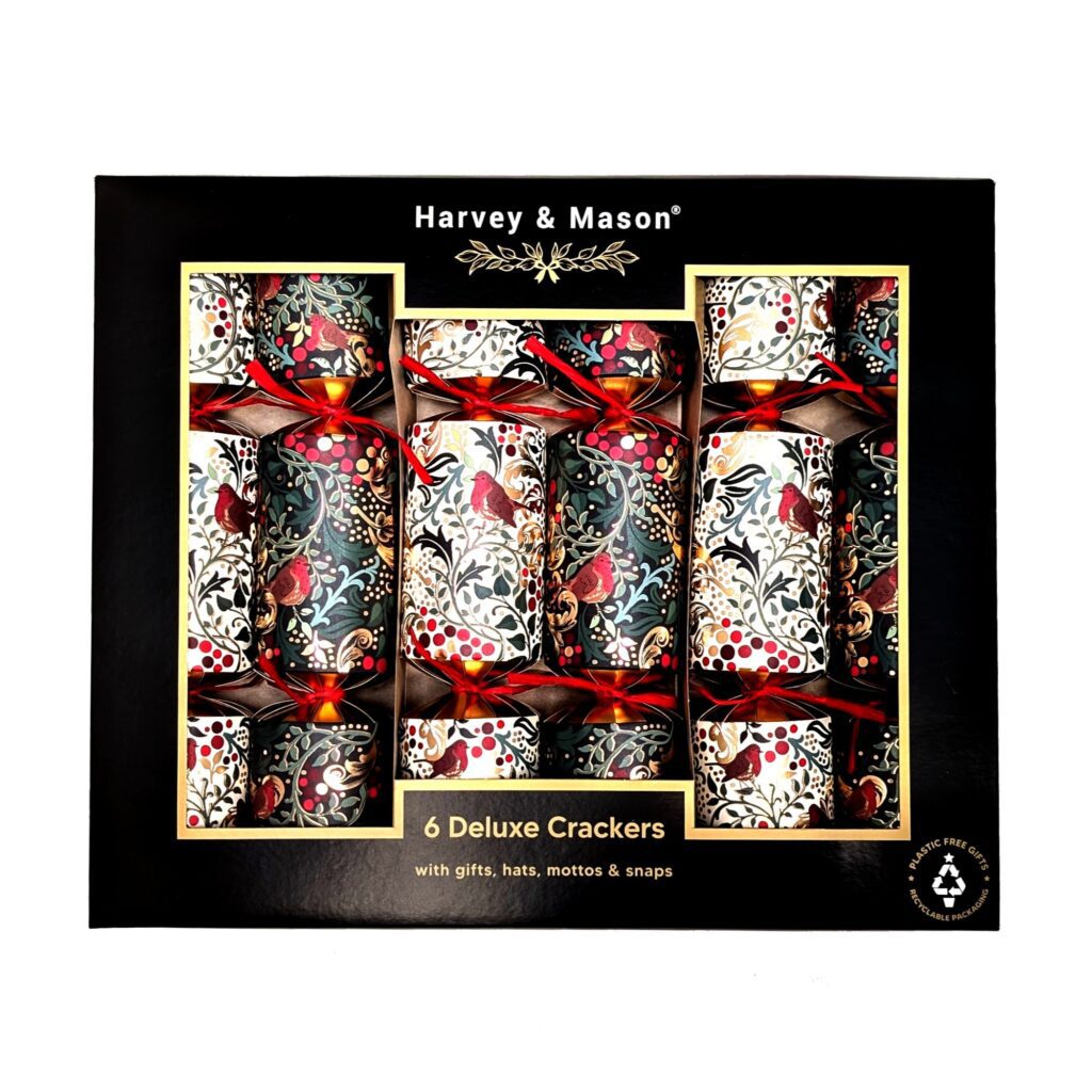 Harvey & Mason Deluxe Robin Christmas Crackers Pack Of 6 5015302182588 2
